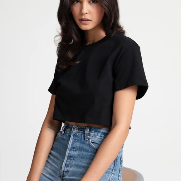 xkarla Tops - xkarla Black Crop Top